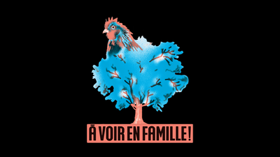 Illustration d'un arbre surmonté d'une tête de poule.