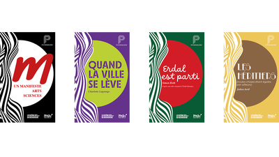Couvertures des 4 premiers livres de la collection Pourparlers