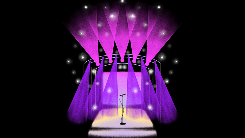 Illustration d'une scène de concert