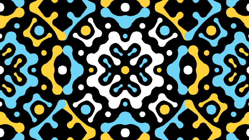 Motifs graphiques abstraits.