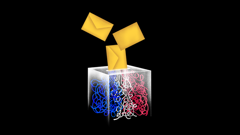 Illustration d'une urne de vote.