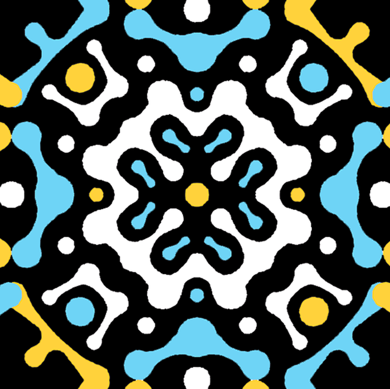 Motifs graphiques abstraits.